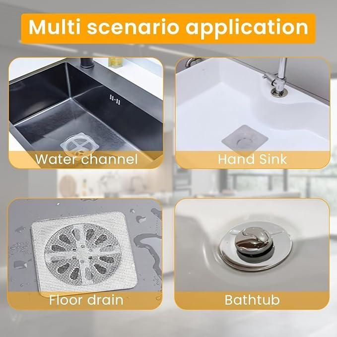 Self-Adhesive Floor Drain Stickers (Pack of 20)