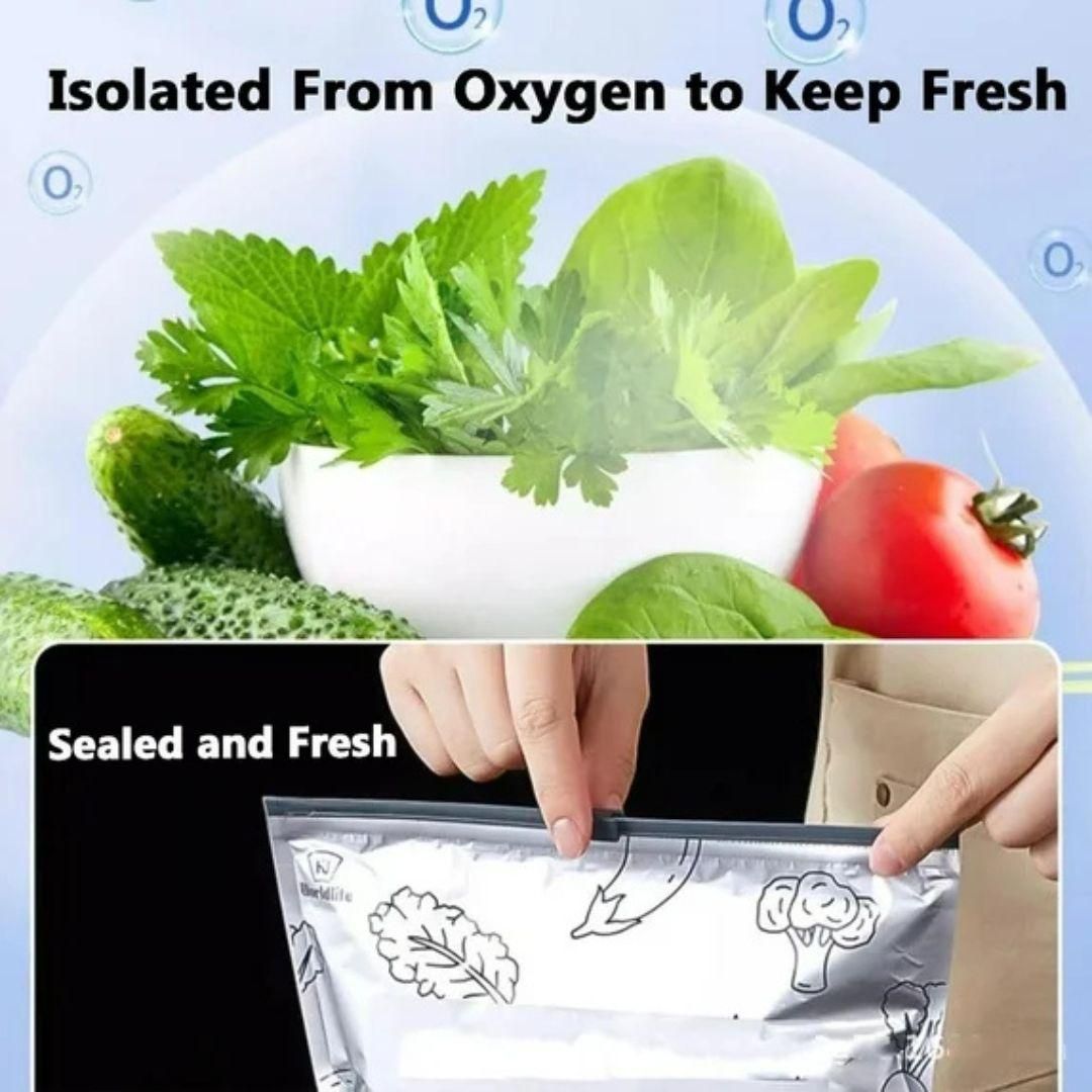 Reusable Aluminum Foil Sealable Storage Bags (Pack of 20)