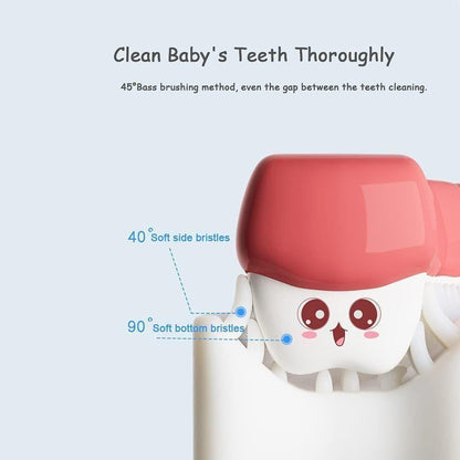 Brush- U Shaped Toothbrush for Silicone Infant Toothbrush For Mouth-Cleaning ( Pack of 1 )