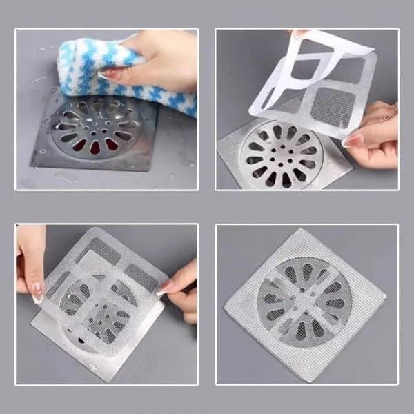 Self-Adhesive Floor Drain Stickers (Pack of 20)