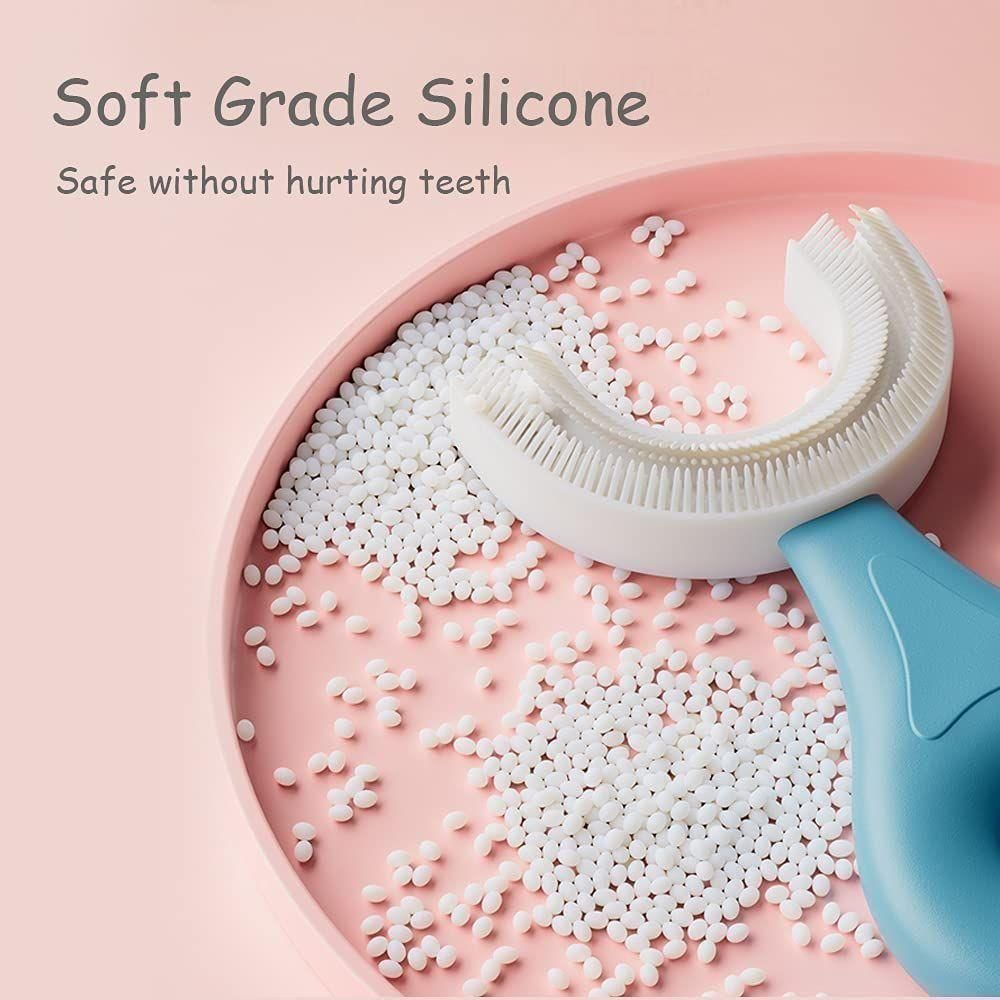 Brush- U Shaped Toothbrush for Silicone Infant Toothbrush For Mouth-Cleaning ( Pack of 1 )