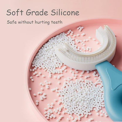 Brush- U Shaped Toothbrush for Silicone Infant Toothbrush For Mouth-Cleaning ( Pack of 1 )